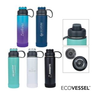 Custom EcoVessel Boulder 20 oz. Vacuum Insulated Water Bottle