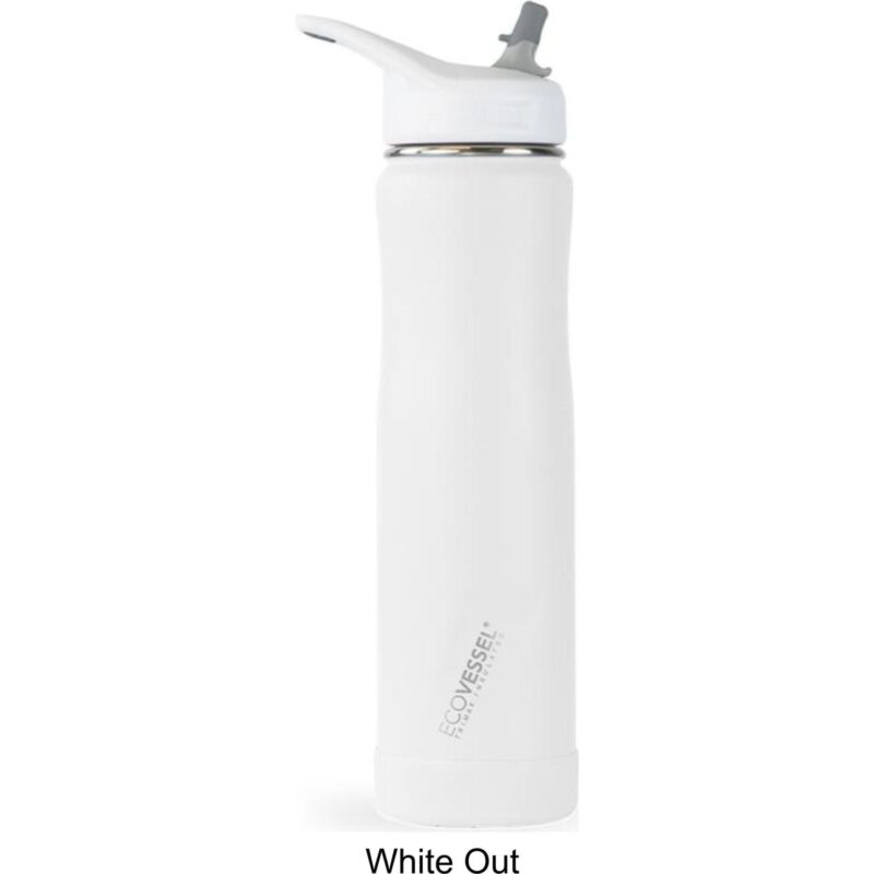Custom Ecovessel® 24 oz Summit Insulated Straw Water Bottle - 5