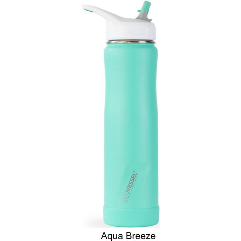 Custom Ecovessel® 24 oz Summit Insulated Straw Water Bottle - 7