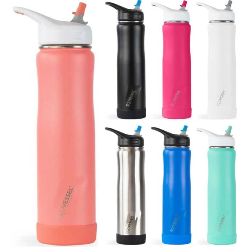 Custom Ecovessel® 24 oz Summit Insulated Straw Water Bottle