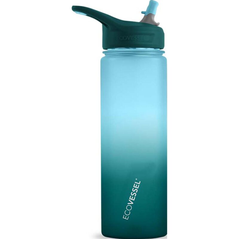 Custom Ecovessel® 24 oz Wave Plastic Water Bottle - 4