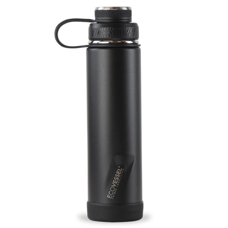 Custom EcoVessel Boulder 24 Oz. Trimax® Insulated Ss Water Bottle - Black Shadow