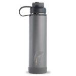Custom EcoVessel Boulder 24 Oz Trimax® Insulated Ss Water Bottle - Slate Gray