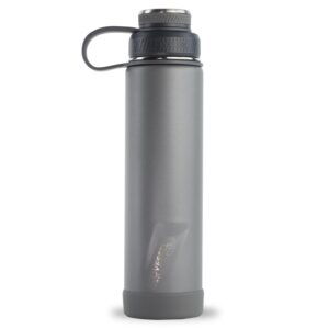 Custom EcoVessel Boulder 24 Oz Trimax® Insulated Ss Water Bottle - Slate Gray