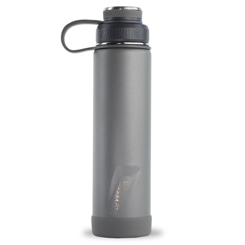 Custom EcoVessel Boulder 24 Oz Trimax® Insulated Ss Water Bottle - Slate Gray