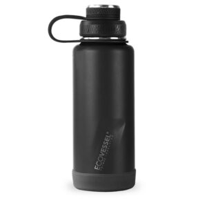 Custom EcoVessel Boulder 32 Oz. Trimax® Insulated Ss Water Bottle - Black Shadow