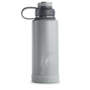 Custom EcoVessel Boulder 32 Oz Trimax® Insulated Ss Water Bottle - Slate Gray