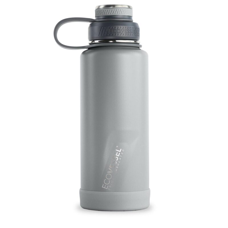 EcoVessel-Boulder-32-Oz-Trimax®-Insulated-Ss-Water-Bottle-Slate-Gray-BLDR32SG Custom EcoVessel Boulder 32 Oz Trimax® Insulated Ss Water Bottle - Slate Gray