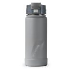 Custom EcoVessel Perk 16 Oz. Insulated Coffee Travel Mug Tumbler W/Tea Strainer - Slate Gray