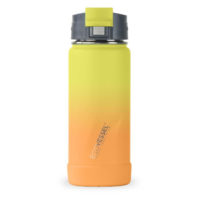 Custom EcoVessel Perk 16 Oz. Insulated Coffee Travel Mug Tumbler W/Tea Strainer - Summer Sun