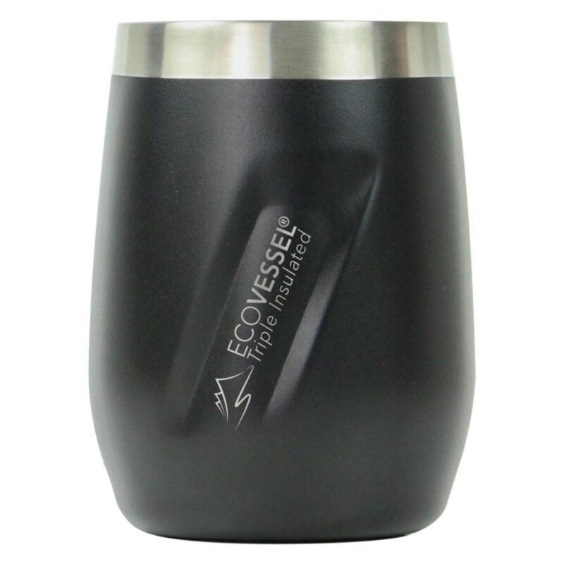 EcoVessel-Port-10-Oz-Trimax-Triple-Insulated-Wine-CupRocks-Glass-WTritan-Lid-Black-PORT10BS Custom EcoVessel Port 10 Oz Trimax Triple Insulated Wine Cup/Rocks Glass W/Tritan Lid - Black