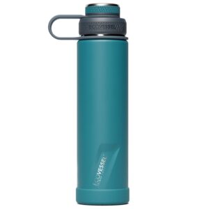 Custom EcoVessel Boulder 24 Oz Trimax® Insulated Ss Water Bottle - Mountain Green