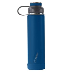 Custom EcoVessel Boulder 24 Oz Trimax® Insulated Ss Water Bottle - Nightfall Navy
