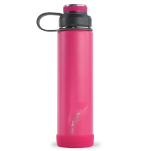 Custom EcoVessel Boulder 24 Oz Trimax® Insulated Ss Water Bottle - Wild Magenta