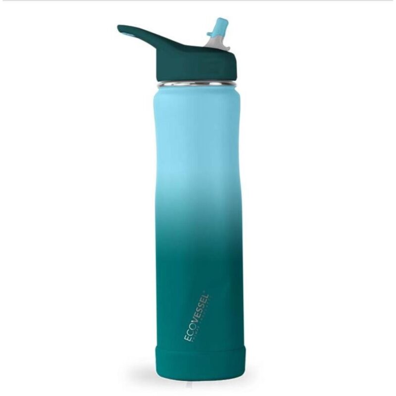 EcoVessel-Summit-24-Oz-Insulated-Ss-Straw-Water-Bottle-Forest-Horizon-SUMT24OFH Custom EcoVessel Summit 24 Oz Insulated Ss Straw Water Bottle - Forest Horizon