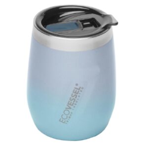 Custom EcoVessel 10 oz Wine Tumbler with Sliding Lid