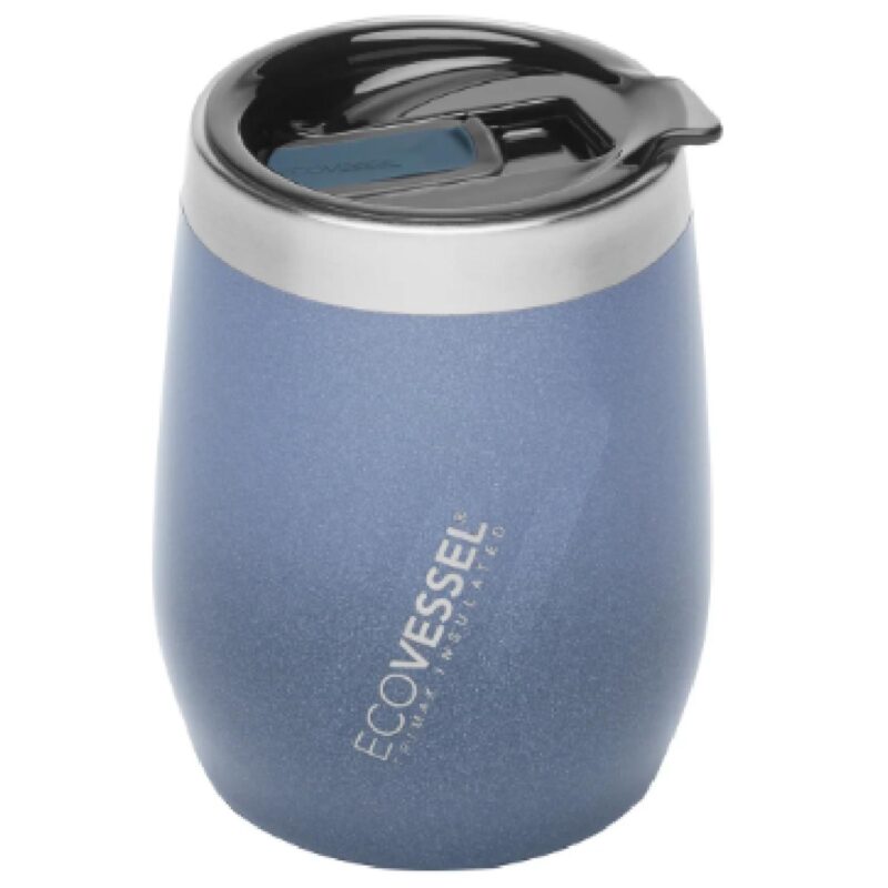 Custom EcoVessel 10 oz Wine Tumbler with Sliding Lid - 5