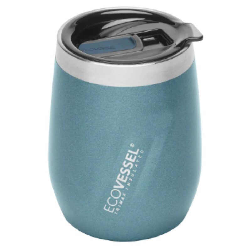 Custom EcoVessel 10 oz Wine Tumbler with Sliding Lid - 7