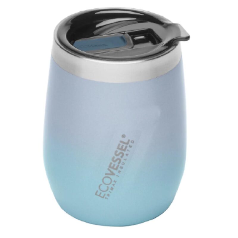 Custom EcoVessel 10 oz Wine Tumbler with Sliding Lid