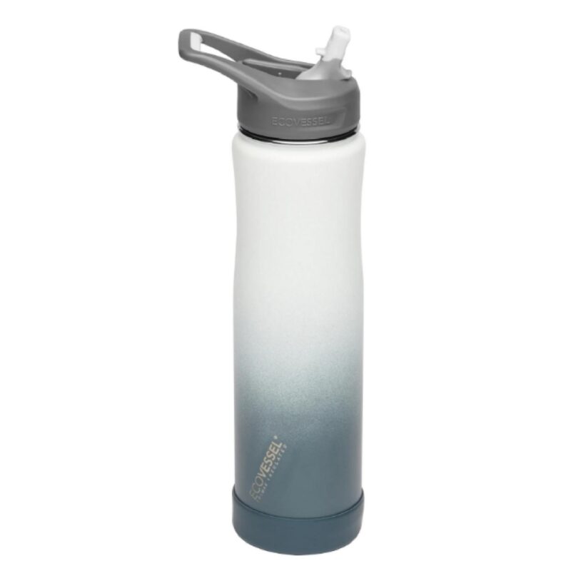 Custom EcoVessel 24 oz Bottle with Straw Top - 2