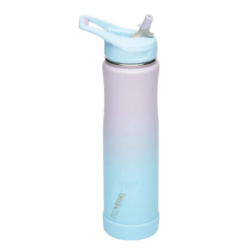 Custom EcoVessel 24 oz Bottle with Straw Top - 3