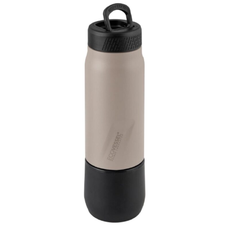 Custom EcoVessel 8 oz Bottle with Removable Shot Glass - 1