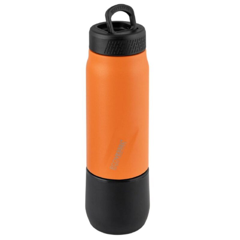 Custom EcoVessel 8 oz Bottle with Removable Shot Glass - 2